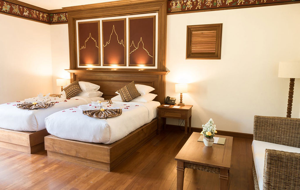 Heritage Bagan Grand Deluxe Twin Bed