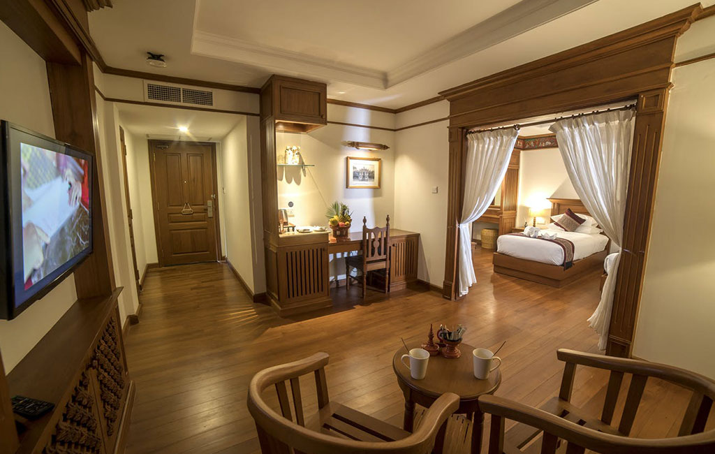Living Room and Bedroom Area