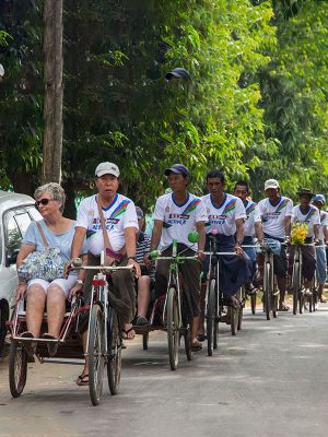 Yangon Day Out on Trishaw Cover
