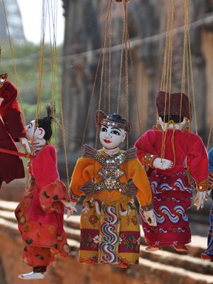 people play colorful puppet tribe doll gallery